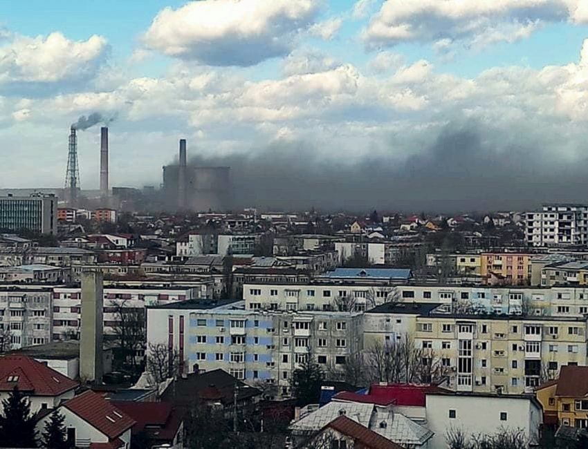 Poluarea provocată de Termocentrala Craiova II / Sursa foto: Europa FM