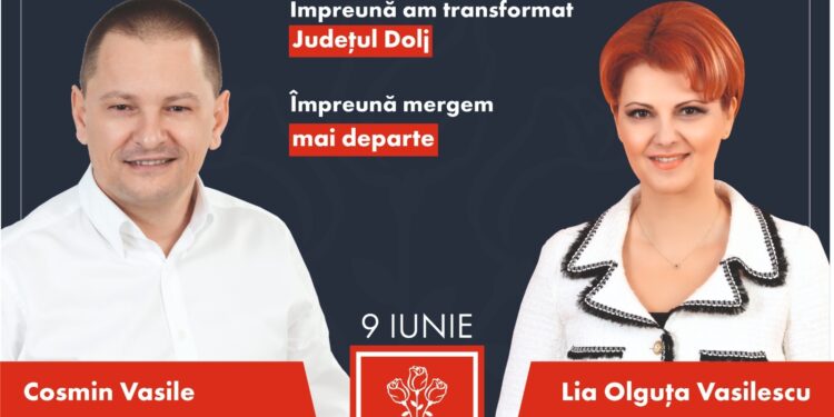 Lia Olguța Vasilescu și Cosmin Vasile își continuă marile proiecte pentru dezvoltarea Craiovei și a județului Dolj