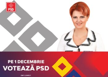 Lia Olguța Vasilescu: „Pe 1 decembrie, votează PSD la alegerile parlamentare!“
