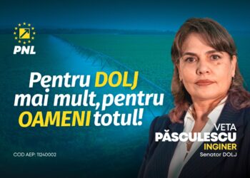 Veta Păsculescu, candidat PNL Dolj la Senat: Reabilitarea sistemului de irigații din Dolj, o prioritate pentru agricultură