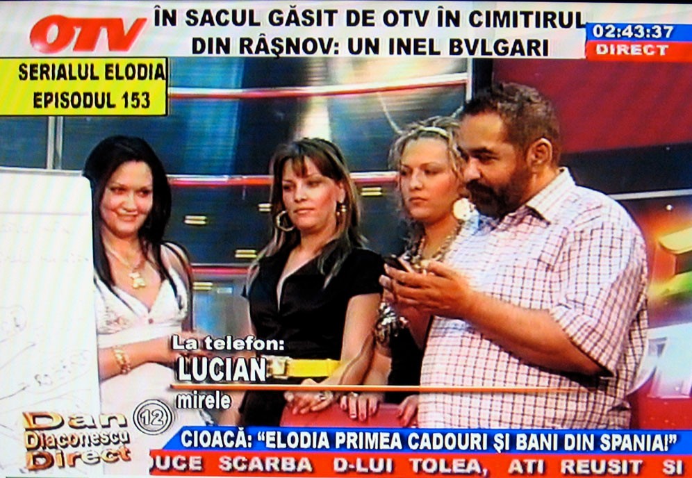 Spânu în vremurile când investiga „Dosarul Elodia” la „Dan Diaconescu Direct”. Sursa foto: Facebook”